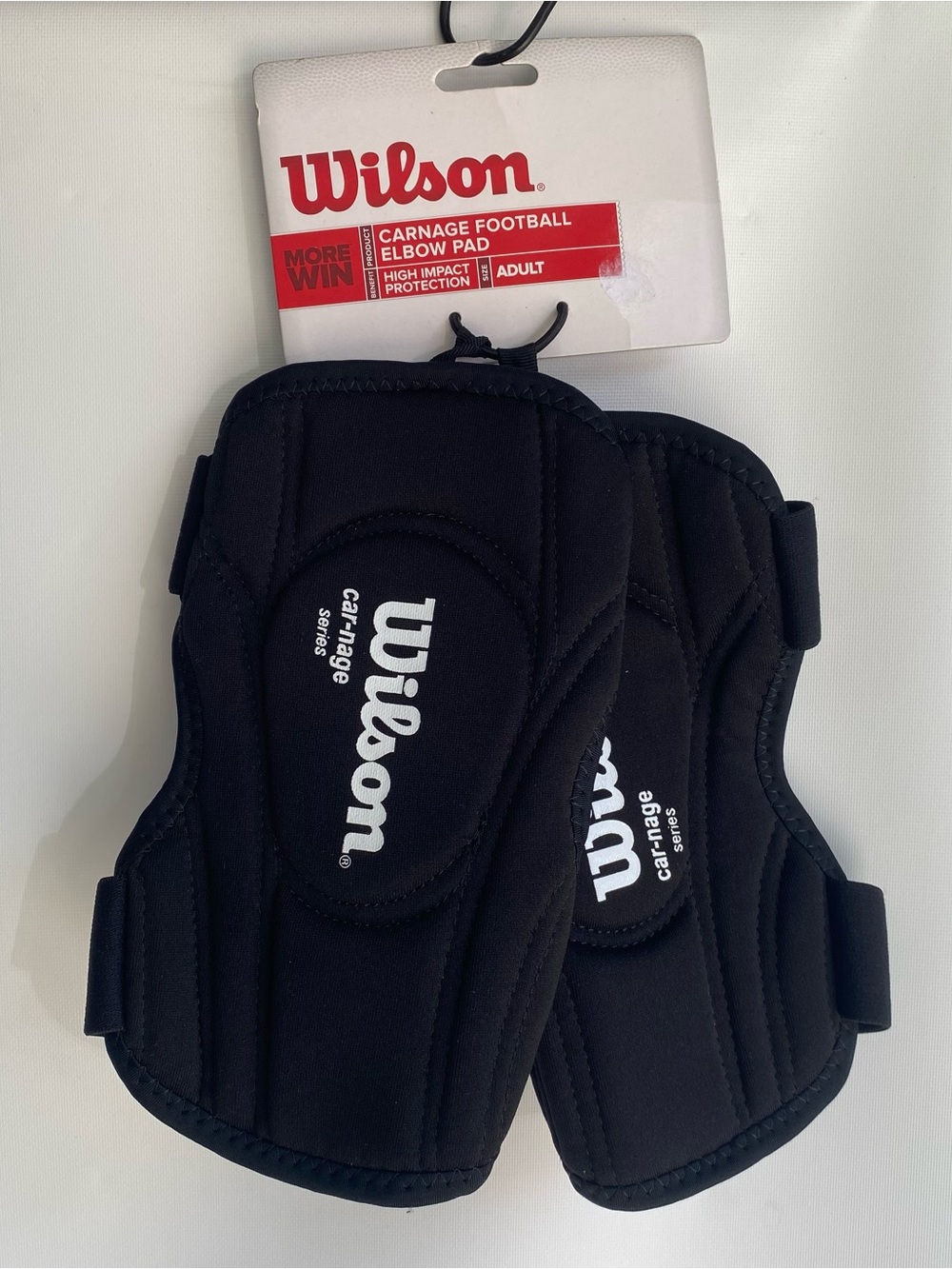 Wilson carnage football elbow pads black adult size new